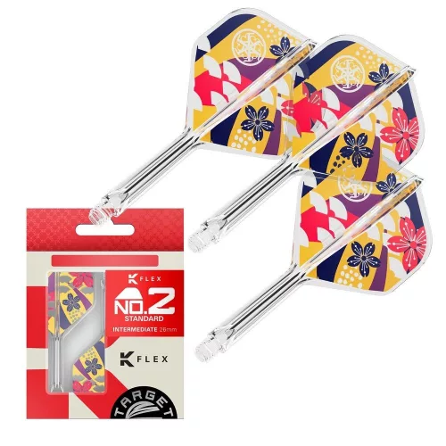 Darts tollszár Target Japan K-Flex Zenith, No2 toll és közepes szár