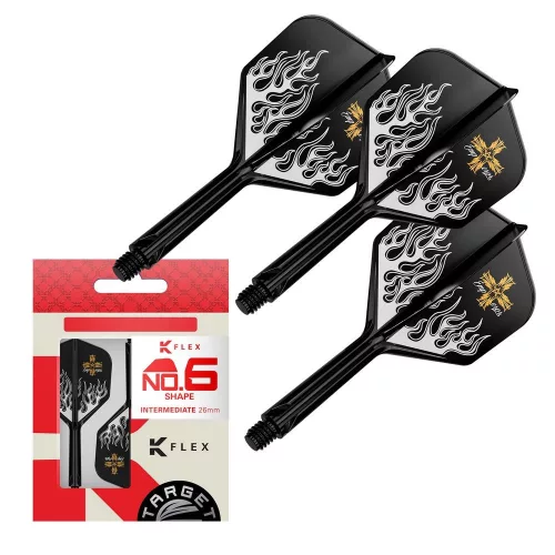 Darts tollszár Target Japan K-Flex Pyro G2, no6 toll és közepes szár