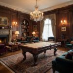 Biliárd asztal, faragott, LINCOLN 8'