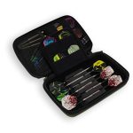Darts tok Harrows Smart Case 3 szett tárolására, zöld-fekete