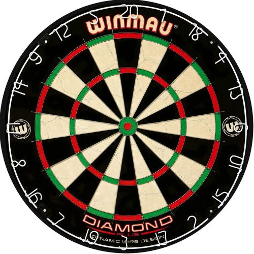 Darts tábla sisal Winmau DIAMOND Plus, háromszögletű dróttal