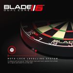 Darts tábla, Winmau BLADE 6 DUAL CORE, élezett dróttal, verseny minőségű, sisalból