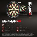 Darts tábla, Winmau BLADE 6 DUAL CORE, élezett dróttal, verseny minőségű, sisalból
