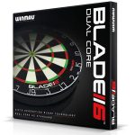 Darts tábla, Winmau BLADE 6 DUAL CORE, élezett dróttal, verseny minőségű, sisalból