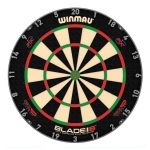 Darts tábla, Winmau BLADE 6 Triple core, verseny minőségű, sisalból, PDC logóval
