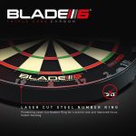 Darts tábla, Winmau BLADE 6 Triple core, verseny minőségű, sisalból, PDC logóval