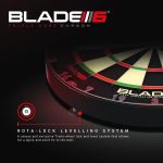Darts tábla, Winmau BLADE 6 Triple core, verseny minőségű, sisalból, PDC logóval