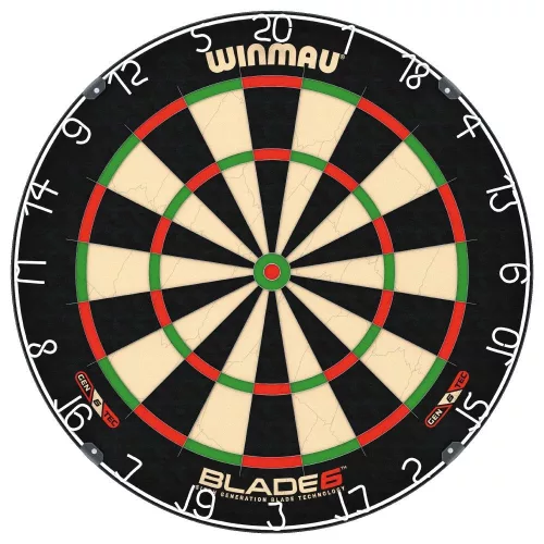 Darts tábla, Winmau BLADE 6, élezett dróttal, verseny minőségű, sisalból