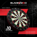 Darts tábla Winmau BLADE 360, élezett dróttal, verseny minőségű, sisalból