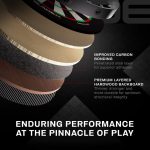 Darts tábla Winmau BLADE X, élezett dróttal, verseny minőségű, sisalból