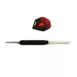Profi Darts szett, sisal tábla, háromszögletű dróttal, fekete színű kabinet, 2 szett nyíl (kifutó)