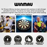 Darts tábla Winmau BLADE 6 Triple Core falvédővel és két szett nyíllal, dobóvonallal