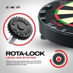 Darts tábla Winmau BLADE 6 Triple Core falvédővel és két szett nyíllal, dobóvonallal