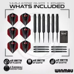 Darts tábla Winmau BLADE 6 falvédővel és két szett nyíllal, dobóvonallal