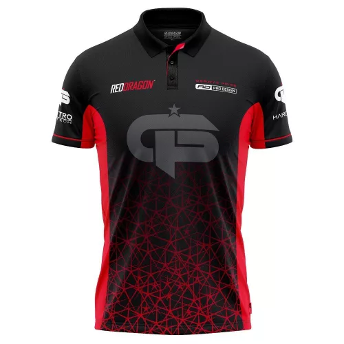 Darts ing Red Dragon Gerwyn Price Iceman Red Tour, M-es méret (készlet erejéig!)