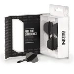 Darts toll és szár egyben Red Dragon Nitro Flite fekete, standard toll és rövid szár