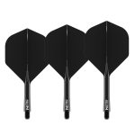 Darts toll és szár egyben Red Dragon Nitro Flite fekete, standard toll és hosszú szár
