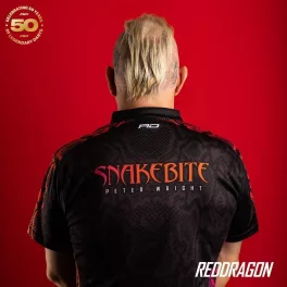   Darts ing Red Dragon 50 Year Limited Edition Shirt, Peter Wright - S méretben