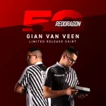 Darts ing Red Dragon 50 Year Limited Edition Shirt, Gian Van Veen 