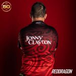 Darts ing Red Dragon 50 Year Limited Edition Shirt, Jonny Clayton - L méretben