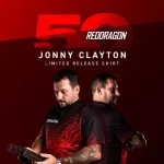 Darts ing Red Dragon 50 Year Limited Edition Shirt, Jonny Clayton - 2XL méretben