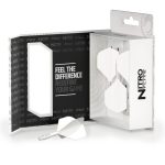 Darts toll és szár egyben Red Dragon Nitro Flite fehér, standard toll és hosszú szár