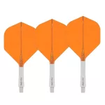 Darts toll és szár egyben Red Dragon Nitro Flite, narancs-fehér, standard toll és rövid szár