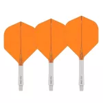 Darts toll és szár egyben Red Dragon Nitro Flite, narancs-fehér, standard toll és közepes szár