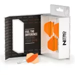 Darts toll és szár egyben Red Dragon Nitro Flite, narancs-fehér, standard toll és közepes szár