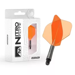 Darts tollszár Red Dragon Nitro Flite, narancs-fekete, standard toll
