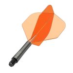 Darts toll és szár egyben Red Dragon Nitro Flite, narancs-fekete, standard toll és közepes szár