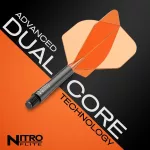 Darts tollszár Red Dragon Nitro Flite, narancs-fekete, standard toll