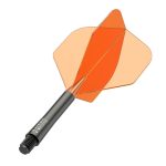 Darts toll és szár egyben Red Dragon Nitro Flite, narancs-fekete, standard toll és hosszú szár