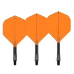 Darts toll és szár egyben Red Dragon Nitro Flite, narancs-fekete, standard toll és hosszú szár