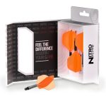 Darts toll és szár egyben Red Dragon Nitro Flite, narancs-fekete, standard toll és hosszú szár
