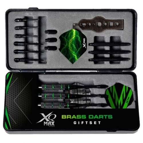 Darts készlet XQ Max Giftset kiegészítőkkel, brass